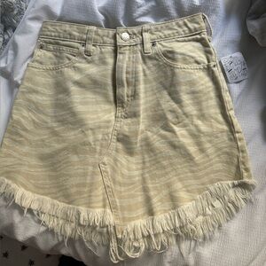 Free People Zebra Skirt